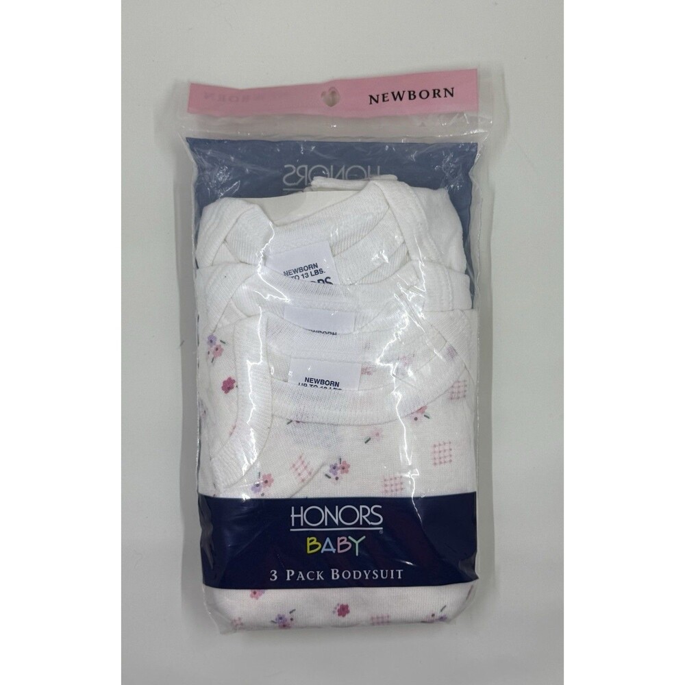 Vintage Honors Baby Newborn Bodysuits 3 Pack